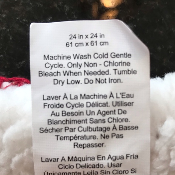 New Pottery Barn Thermal Sherpa Back Knit Pillow Cover, Red & Cream Cozy Pillow - Picture 8 of 16